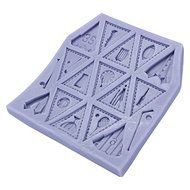 "Triangle Flag Football Silicone Mold Fondant Cake Mould" shopping N2