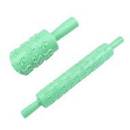Rolling Pin Fondant Cake Sugarcraft Embossed Decorating Mold Gum Paste Tools HOT (8) N2