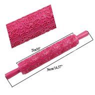 Rolling Pin Fondant Cake Sugarcraft Embossed Decorating Mold Gum Paste Tools HOT (8) N3