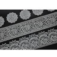 FOUR-C Lace Silicone Mat Silicone Mold Cake Decorating Supplies Color Pink N2