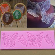 Bhbuy 1pc Butterfly DIY Silicone Lace Sugar Craft Fondant Mold Cake Mould Decoration