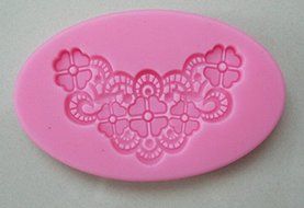 HSE Beautiful Flower Shape Chocolate Candy Jello 3D silicone fondant lace Mold Mould cake decoration/ tools N2