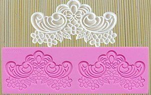 HSE 1 PCS Silicone Cake Fondant Mould Flower Lace Mold Sugar Craft Wedding Decorating Tool