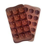 15 Cups Pig Expression Pattern Silicone Chocolate Mold Fondant Cake Mould Silicon Cake Bakeware Tools