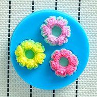 WilsonBaking Love Collection - Flowers Crown Headbands Mold Decorations Silicone Mold Silicone Fondant Lace Molds...
