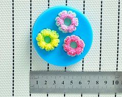 WilsonBaking Love Collection - Flowers Crown Headbands Mold Decorations Silicone Mold Silicone Fondant Lace Molds... N4