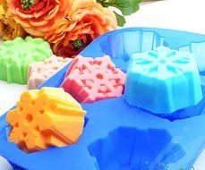 Ozera 2 Pack Silicone Ice Cube Tray Molds Candy Mold Cake Mold Chocolate Mold, 15 Cavity, Blue N11
