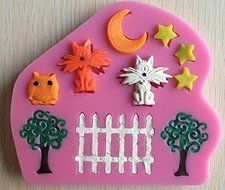 HSE Forest Animals Silicone 3D Mold Fondant Cake Decorating Tools, Mould, Silicone Soap Mold, Cooking Tools