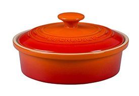 Le Creuset of America Stoneware Camembert Baker, 20-Ounce, Flame