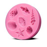 "Sea Shells Star Fish Silicone Mould Cake Chocolate Ice Decorating Mold" shopping