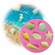 "Sea Shells Star Fish Silicone Mould Cake Chocolate Ice Decorating Mold" shopping N3