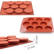 New Vermilion Oval Silicone Cake Chocolate Cookies Baking Mould Soap Muffin Cupcake Mold Tray