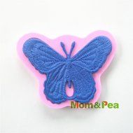 Mom&amp;pea 0517 Butterfly Lace Shaped Silicone Mould for Fondant Cake Sugar Paste Cake Decoration 3d Cake Toppers...