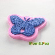 Mom&amp;pea 0517 Butterfly Lace Shaped Silicone Mould for Fondant Cake Sugar Paste Cake Decoration 3d Cake Toppers... N2