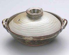 Kyoto-Iori for 3-4 persons 9.8inch Donabe Japanese Hot pot Grey Ceramic Made in Japan