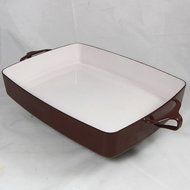 Dansk Kobenstyle Baker, Brown Enamel on Steel, Medium, 13' x 10"