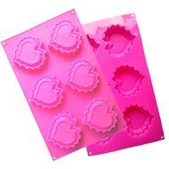 Always Your Chef 6-Cavity Silicone Muffin Cups Handmade Soap Molds Biscuit Chocolate Ice Cake Baking Mold Cake... N3