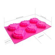 Always Your Chef 6-Cavity Silicone Muffin Cups Handmade Soap Molds Biscuit Chocolate Ice Cake Baking Mold Cake... N4