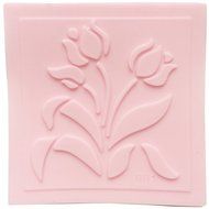 Mini TULIP flower Lace Pattern Impression Texture Print Embossing Silicone Fondant gumpaste Cake Print Square...