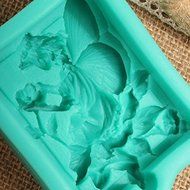 3D Silicone Angel Wing Flower Cake Mold N3