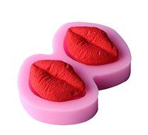 1pcs, Red Lips Shape Silicone Mold, for Fondant Cake Mold, Bakware Tools, Soap ,Sugar Tool