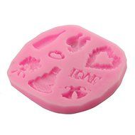Mr.S Shop 3D Red Wine Ring Bell Garland Cake Silicone Mold Fondant Chocolate Soap Mold Cake Decorating Tools ,... N3