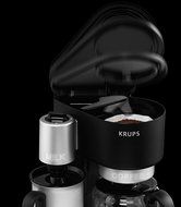 KRUPS KM310850 Latteccino 2-in-1 Coffee Maker Machine with Professional Milk Frother, 8-Cup, Black N3