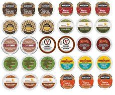 30 Winter Variety K Cup Pack - Includes Santa's White Christmas, Italian Rum, Maple Sleigh, Winterfest, Tiramisu...