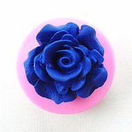 Wocuz W0649 Silicone Single Hole Rose Flower Silicone Mold Fondant Mold Sugar Craft Tools Resin Flower Mould Molds...