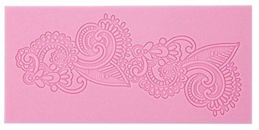 HSE Silicone Impressing Mold Mat Fondant Cake Sugar cooking tools Flower Decorating Tools Hearts Cake random color