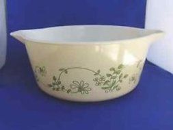 Pyrex Vintage Casserole Dish Shenandoah Pattern 475-b