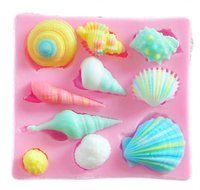 Chariot trading - shell silicone mold,Fondant Cake Decorating Tools
