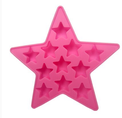 11Cup pentagram Silicone Muffin & Cupcake Baking Pans,, Non-Stick, Easy To Clean, Oven / Microwave / Dishwasher... N4