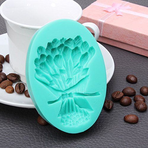 Rose Bouquet Fondant Cake Mold Silicone Chocolate Mould N5