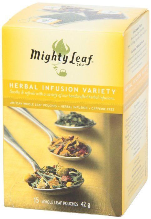 Mighty Leaf Herbal Tea Variety Pack, 15 Pouches
