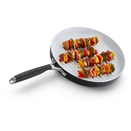 Select by Calphalon Ceramic Nonstick 12-Inch Round Grill Pan