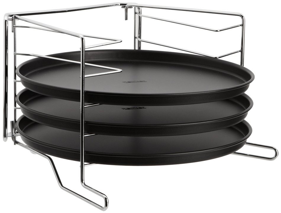 Zenker 7515 "Special Countries" Pizza Plate Set (4 Piece), Black, 29"