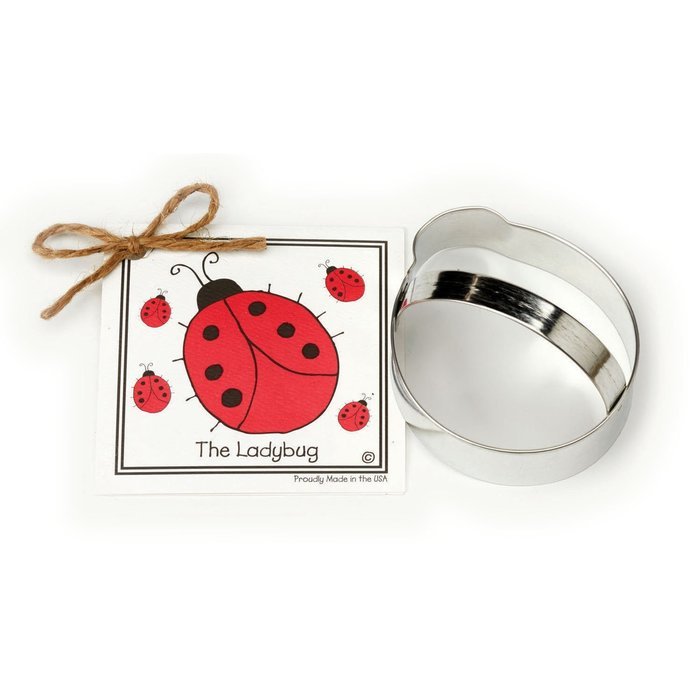 Ladybug Cookie and Fondant Cutter - Ann Clark - 3.6 Inches - US Tin Plated Steel