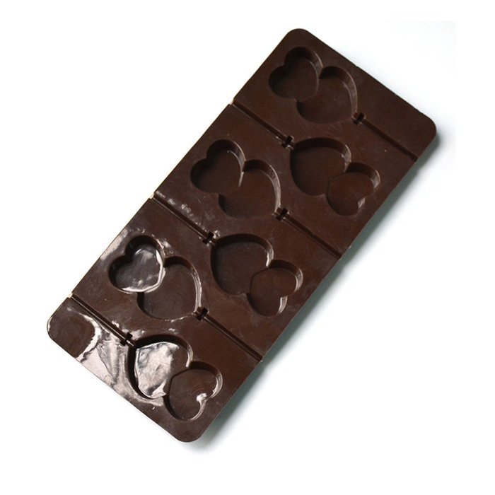 Dealglad Silicone Tray Pop Cake Stick Mould Lollipop Chocolate Party Cupcake Baking Mold (Smile) N10