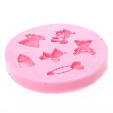 QINF DIY Baking 3D Cute Baby Wear Silicone Cake Soap Mold N4