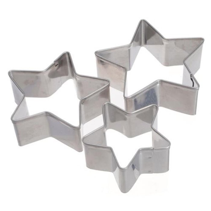 Cake & Cookie Cutters 3 Pcs Star Shape Cookie Pastry Cake Decorating Cutter