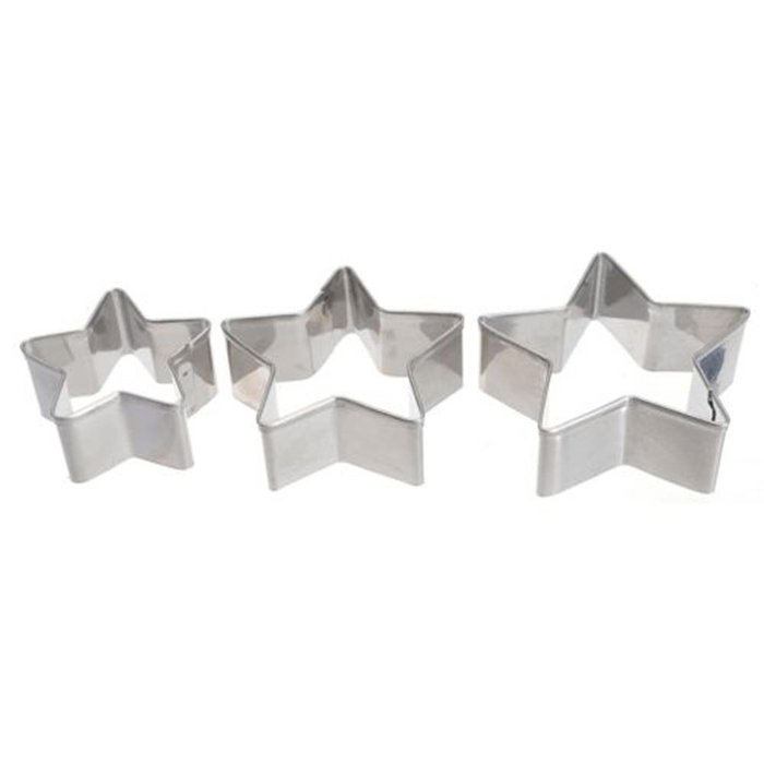 Cake & Cookie Cutters 3 Pcs Star Shape Cookie Pastry Cake Decorating Cutter N2