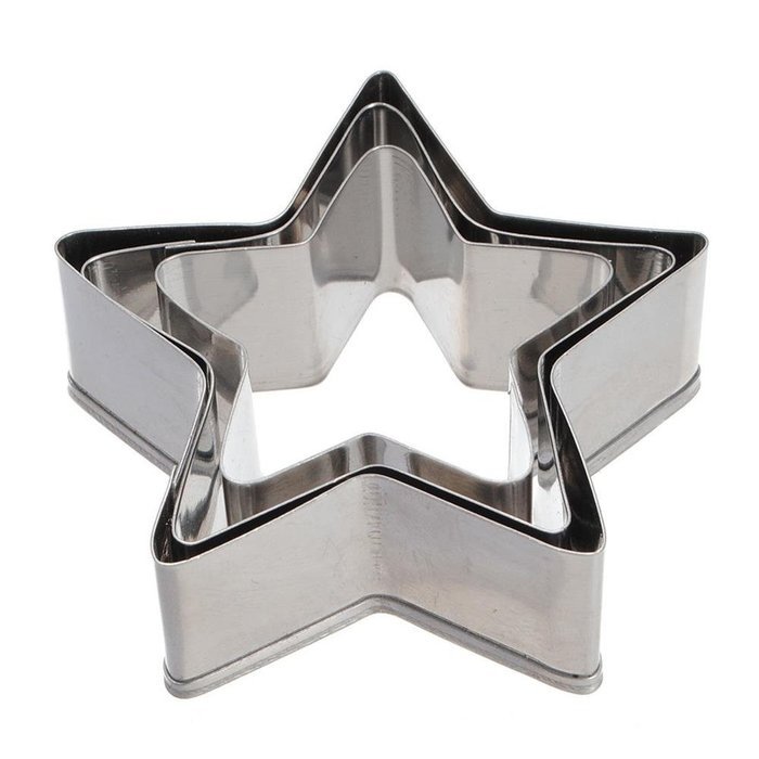 Cake & Cookie Cutters 3 Pcs Star Shape Cookie Pastry Cake Decorating Cutter N5