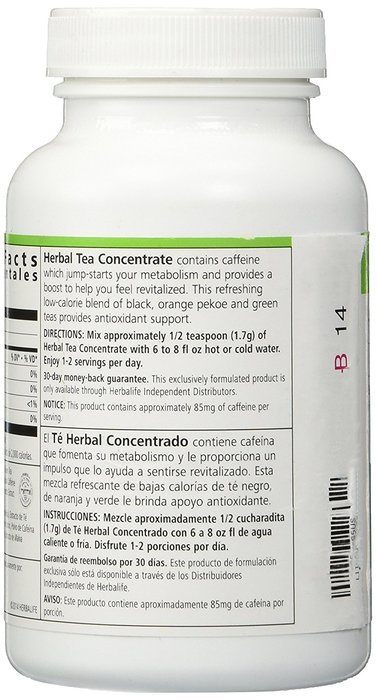 HERBALIFE HERBAL TEA CONCENTRATE - ORIGINAL FLAVOR 3.53 OZ N2