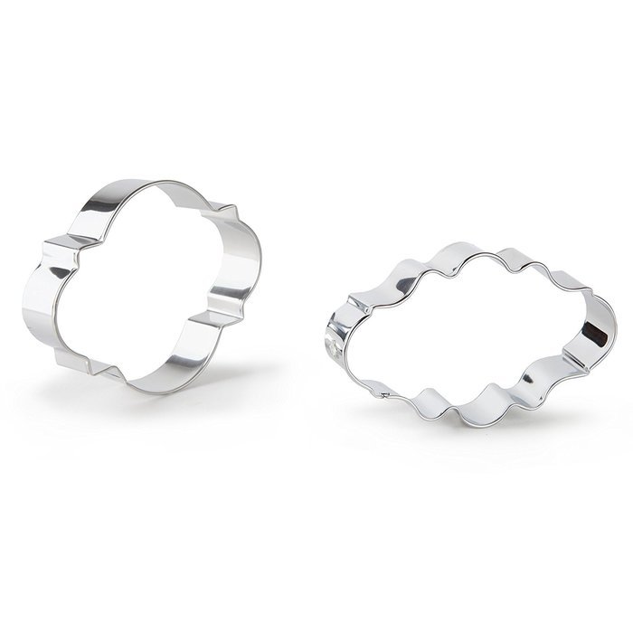 Bakerpan Stainless Steel Cookie Cutter Plaques Set of 2