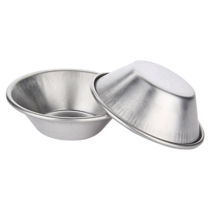 JIngwy Extra Heavy Aluminum Egg Tart/ Cupcake Cake/Jelly Mold Bakeware Sets 10 Pieces /20 Pieces/50 Pieces Optional...