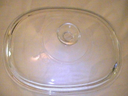 Corning Pyrex Clear Oval 6 1/4" Replacement Lid - # DC 1.5 C