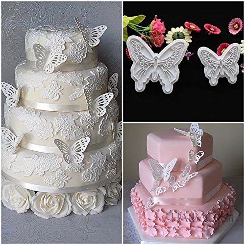 ASDOMO Butterfly Cake Fondant Decorating Sugarcraft Cookie Cutters Mold