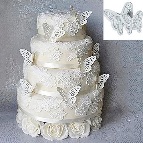 ASDOMO Butterfly Cake Fondant Decorating Sugarcraft Cookie Cutters Mold N5