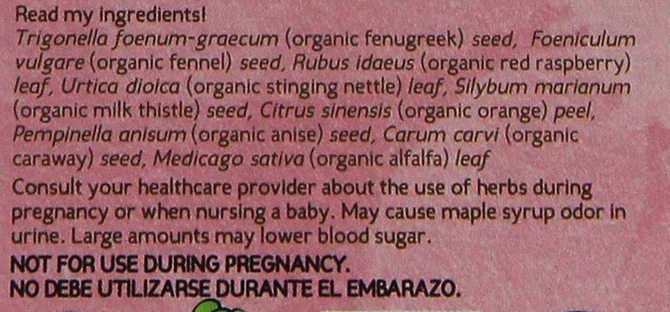 Earth Mama Angel Baby Organic Milkmaid Tea, 16 Teabags/Box (Pack of 6) 35 g. (1.23 oz. net wt.) N6